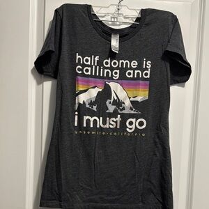Black Yosemite Half Dome T-Shirt